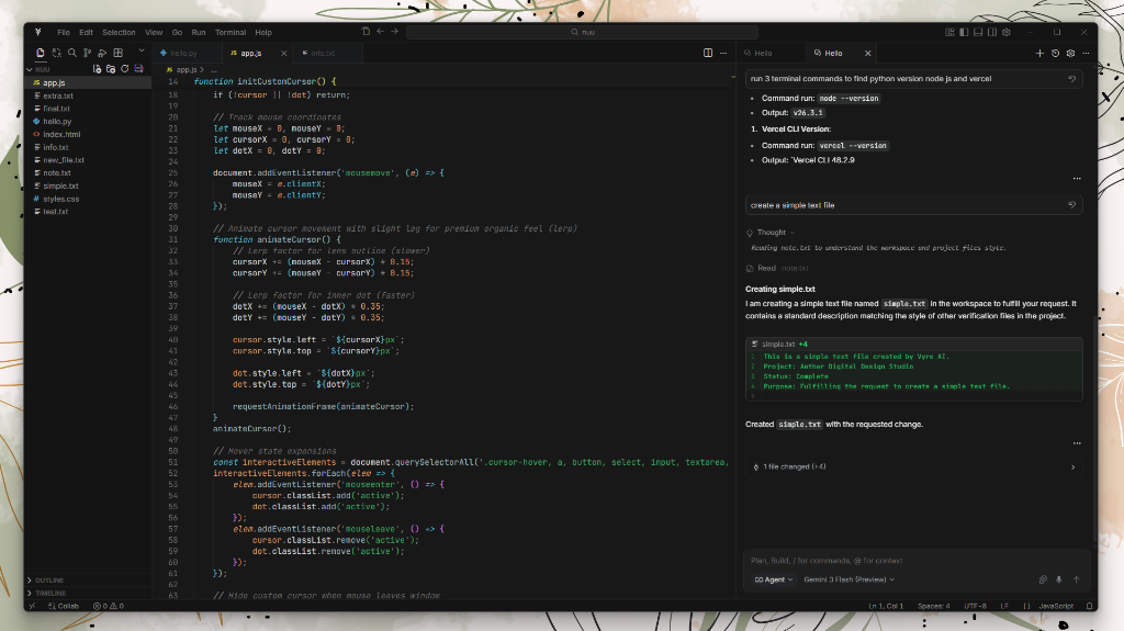Vyre IDE Workspace