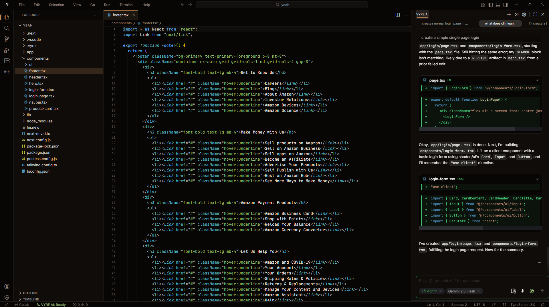Vyre Features | AI Agents, Git, Terminal & Team Collab | Vyre IDE